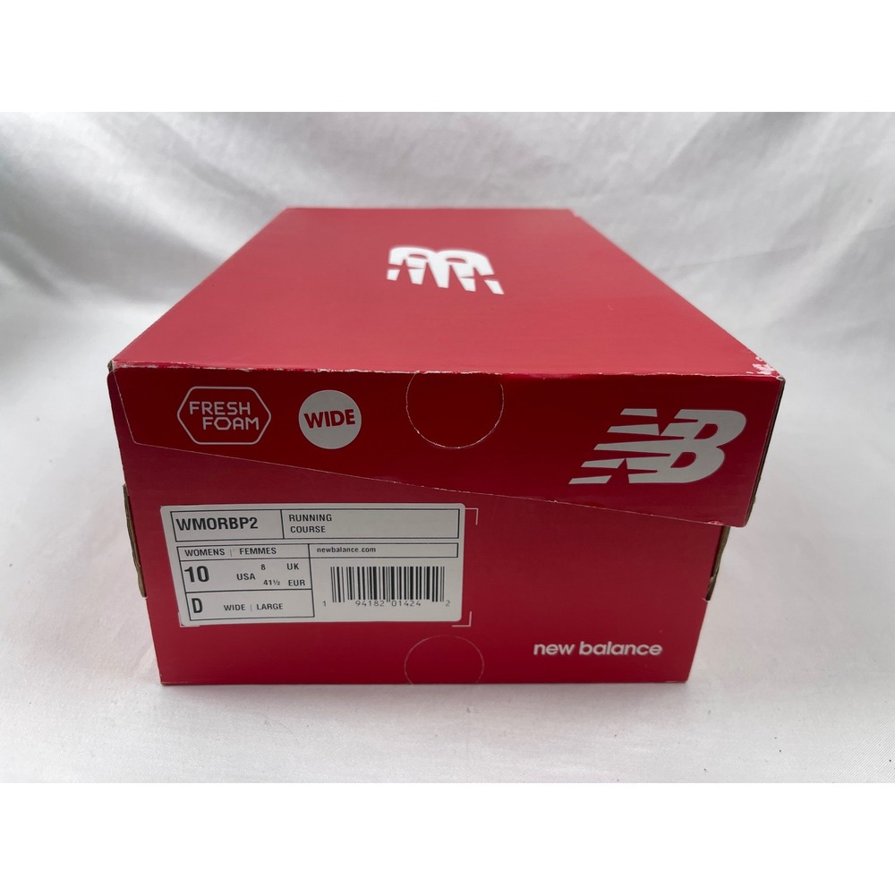 New Balance Fresh Foam More v2 Women 10 Wide Blue Orange Running Shoe WMORBP2